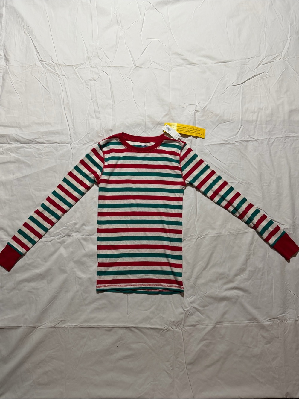 NWT Old Navy unisex Christmas pajama set, XL (12), 100% cotton red/grn/wht - Picture 5 of 7